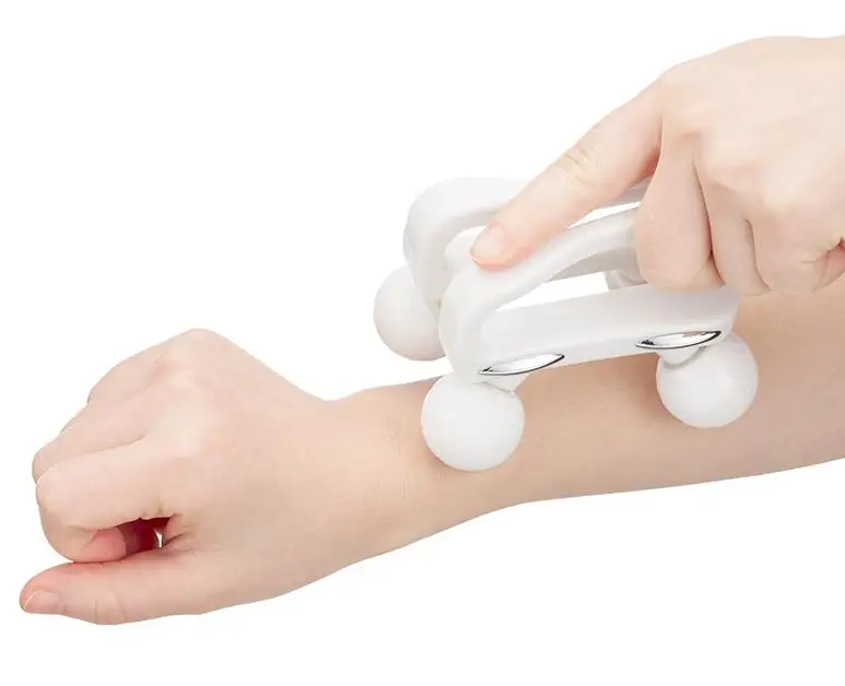 

Hand massager portable body massage multi-function four-wheel delicate body massager therapy instrument gift