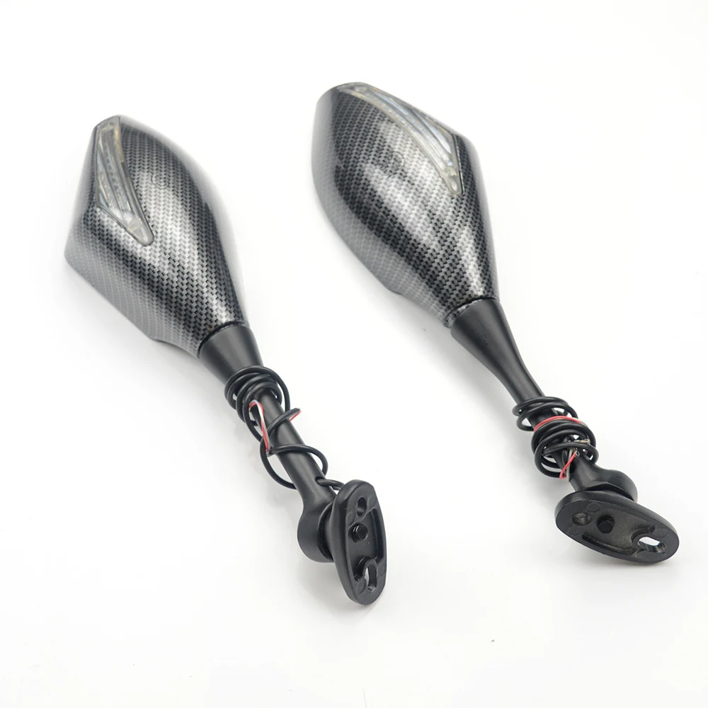 1 Pair Motorcycle Turn Signals Rear View Side Mirrors For Honda CBR 600 RR 2003-2014 CBR1000RR 2004 2005 2006 2007 CBR 250R 500R