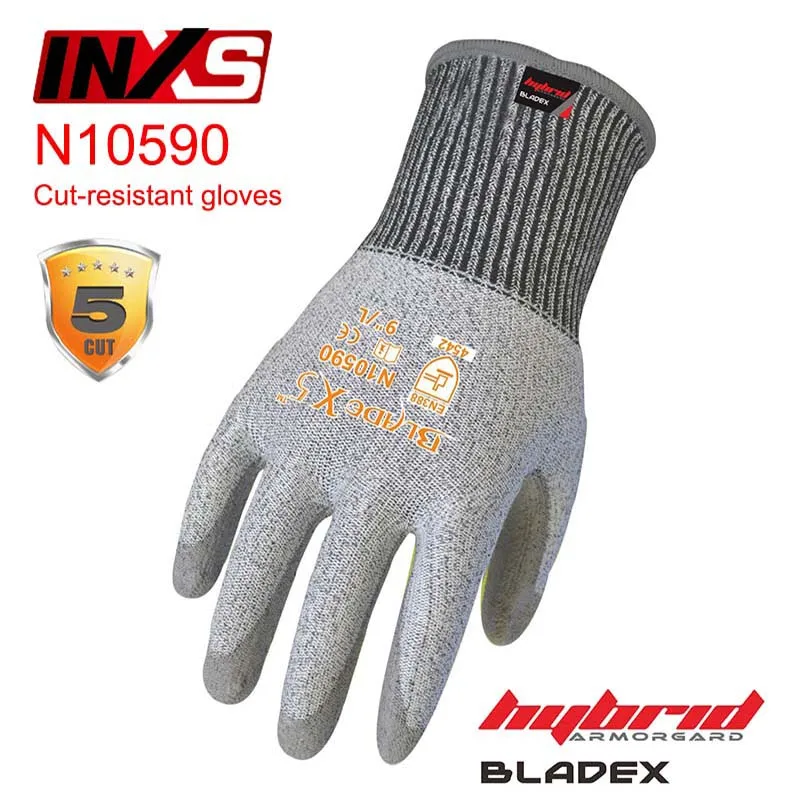 SAFETY-INXS N10590 BladeX5 anti cut gloves blade gear operating protection gloves High sensitivity coating Cut-resistant gloves