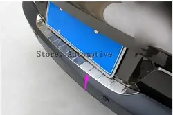 Outside Rear bumper protector trunk scuff plate step cover 1pcs For Volkswagon Tiguan 2015 2014 2013 2012 2011 2010