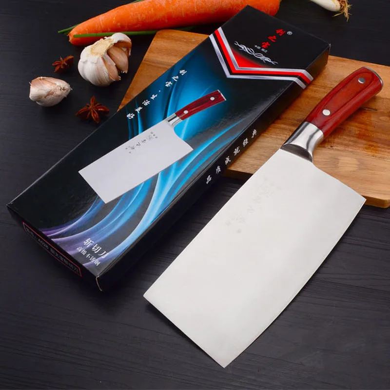 

Handmade Forged Chef Knife Clad Steel Forged Chinese Cleaver Professional Kitchen Knives Meat Vegetables Slicing Chopping Tool