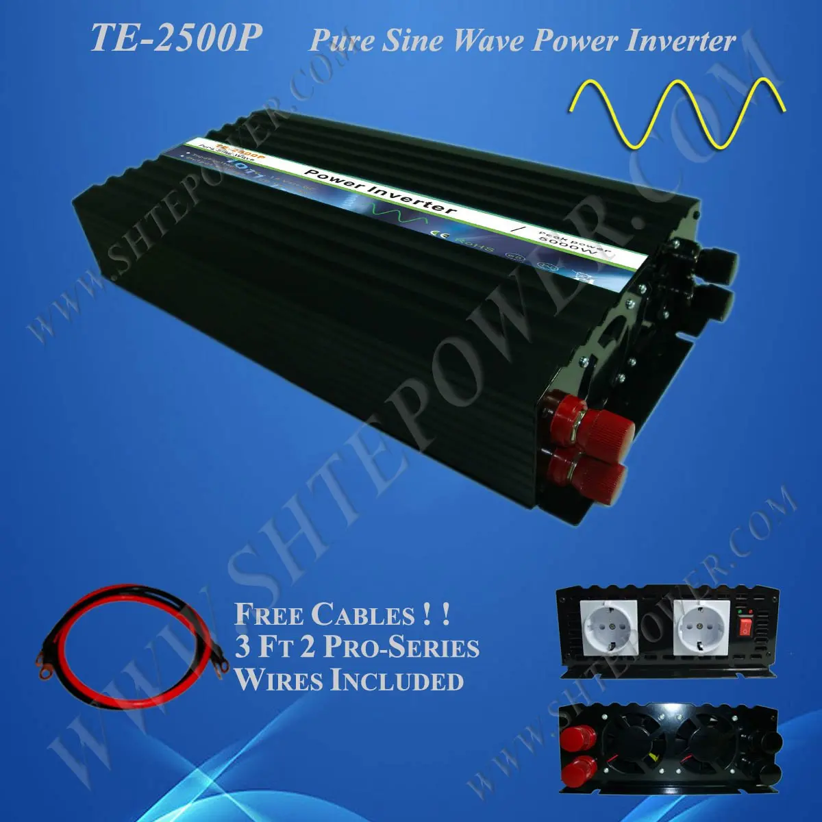 2500w Pure Sine Wave  Power Inverter 12v 230v