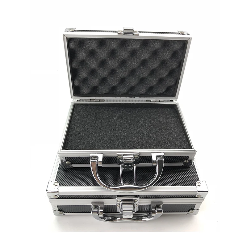 Caja de Herramientas de aleación de aluminio, estuche de almacenamiento portátil, organizador de equipaje de viaje, caja de seguridad