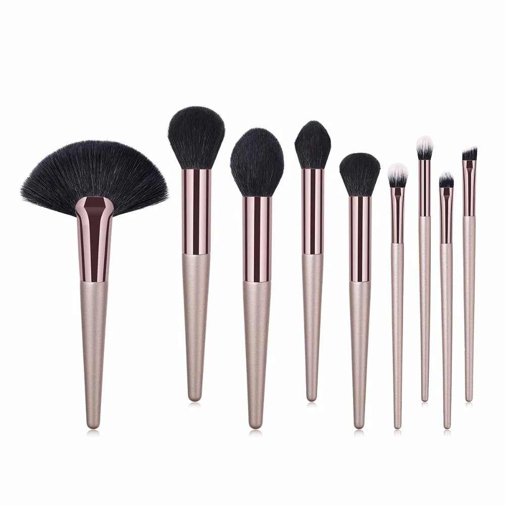 ENNKE 9Pcs Professional Makeup Brushes Set Make Up Tool Face Eye Brushes Soft Synthetic Hair Cosmetic Beauty Tool