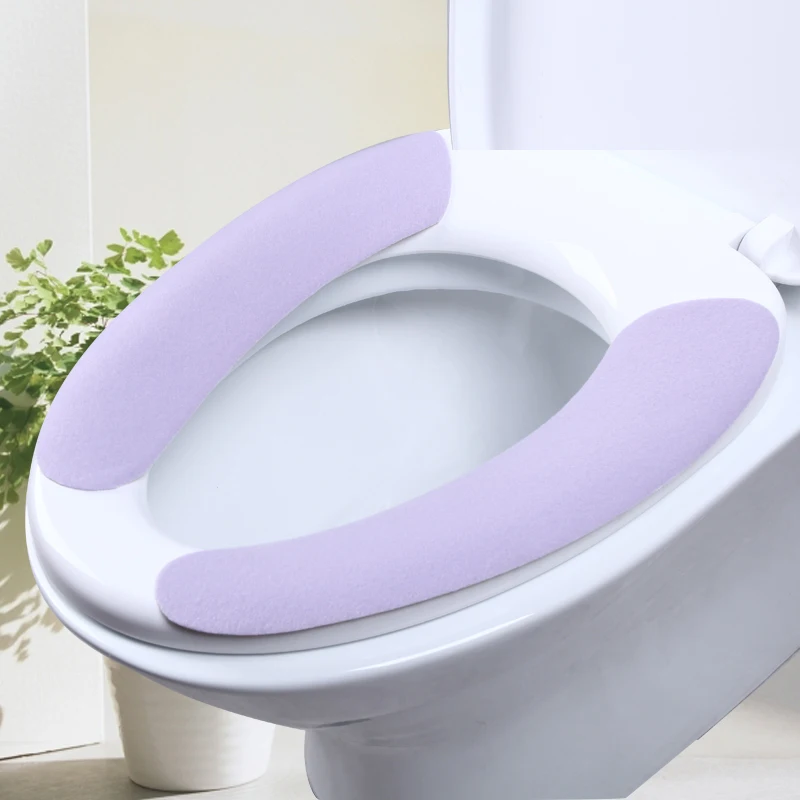 Soft Comfortable Artificial Fiber Washable Bathroom Toilet Seat Cover Mat Lid Closestool Cloth