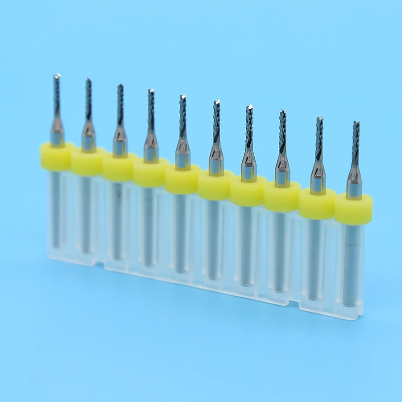 PCB milling cutter 1.5mm 10PCS fish tail milling cutter corn milling cutter tungsten carbide milling cutter Metal cutting