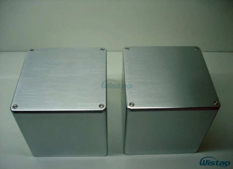 IWISTAO 1 cubierta de transformador de pc 110X110X116 cubiertas de transformador de salida de aluminio completo cepillado para amplificador de tubo Audio HIFI DIY
