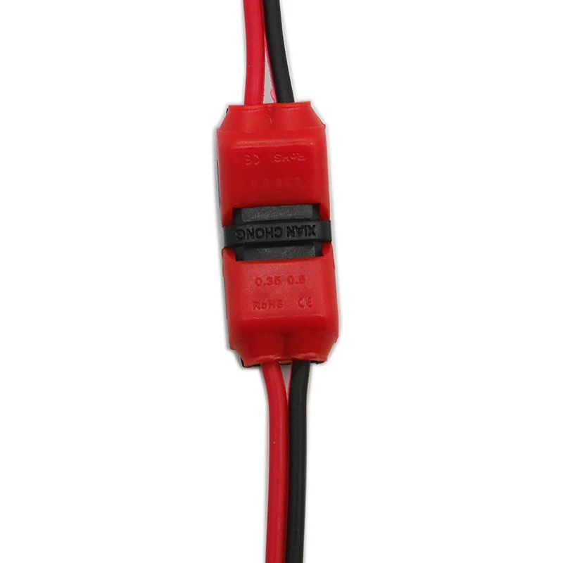 Imagem -02 - Conector de Fio 1pin 2pin Escocês Trava Rápida Conexão tipo h t para Terminais de 418awg Cabe Conjunto Terminais de Crimpagem Áudio Elétrico do Carro 100 Peças