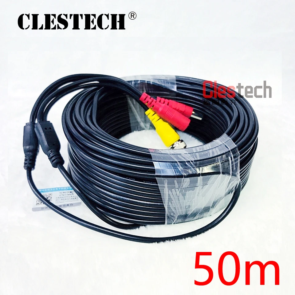 ALL COPPER 2in1 AHD CCTV CAMERA Cable HD 5m 10m 15m 20m 25m 30m 50m Video+Power Security Camera Wire Extension Extension Bnc+Dc
