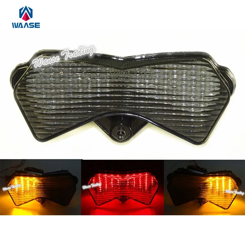 waase E-Mark Tail Turn Signals Integrated Led Light Smoke For KAWASAKI Z750 ZR750J 2004-2006 / Z1000 ZRT00A 2003 2004 2005 2006