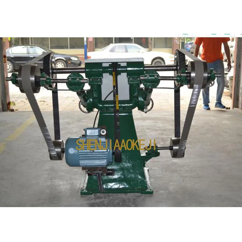 4kw electric sand belt machine Triangle sand belt grinding polishing machine swing arm type Telescopic sandblasting machine