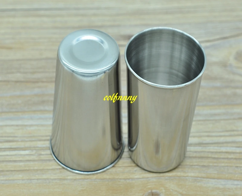 

500pcs/lot FAST shipping 180ml Stainless Steel Cups Wine Beer Coffee Whiskey Mugs Outdoor Travel Cup