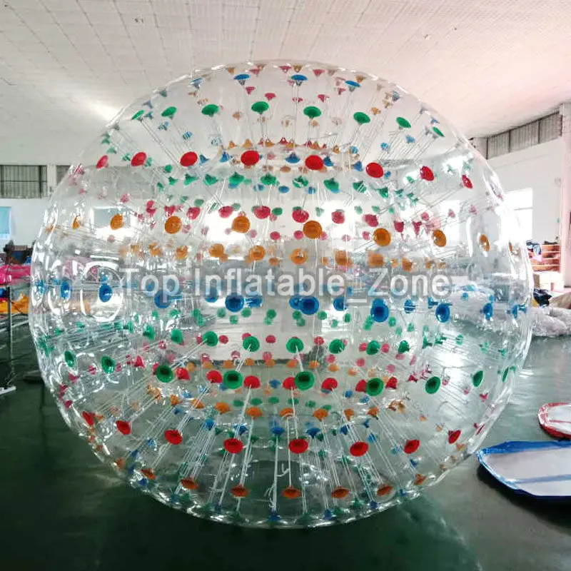 Palla gigante per criceti umani Sfera gonfiabile grande Zorb per corpo da 2,5 m per rotolare Palla Zorbing gonfiabile di alta qualità per esterni / Erba Bal