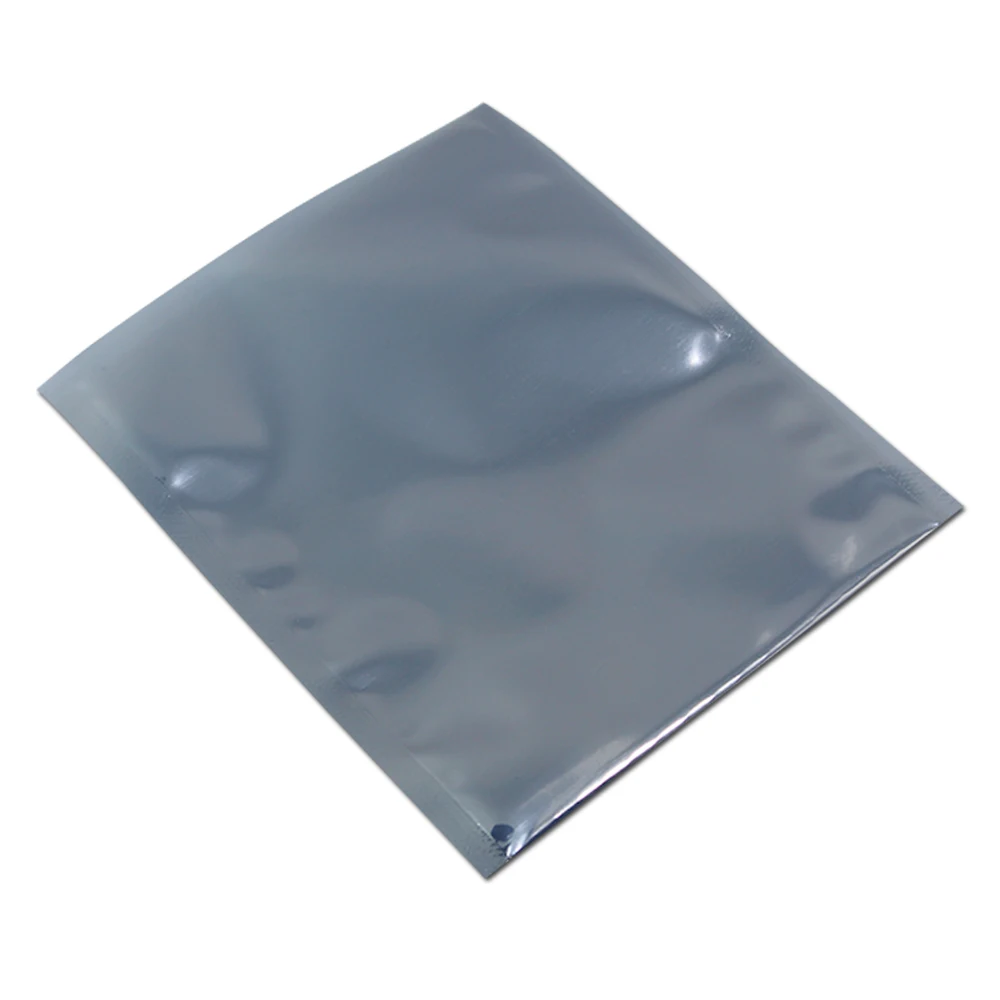 10*15cm Open Top Anti-Static Shielding Plastic Packaging Bag ESD Anti Static Packing Bag Electronics Antistatic Storage Pouch