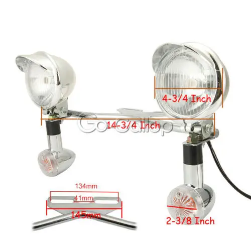 Motorycle Passing Turn Signals Fog Light Bar For Honda Shadow Spirit VT400 VT750 VT1100 VTX1300 VTX1800 STEED VLX 400 600 Magna