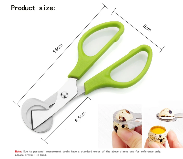1 Pc Edelstahl Wachtelei Schere Cutter Opener Wachtel Vogel Ei Clipper Küche Werkzeuge Cracker Klinge Langlebig Zigarre Schneider – Detail 8