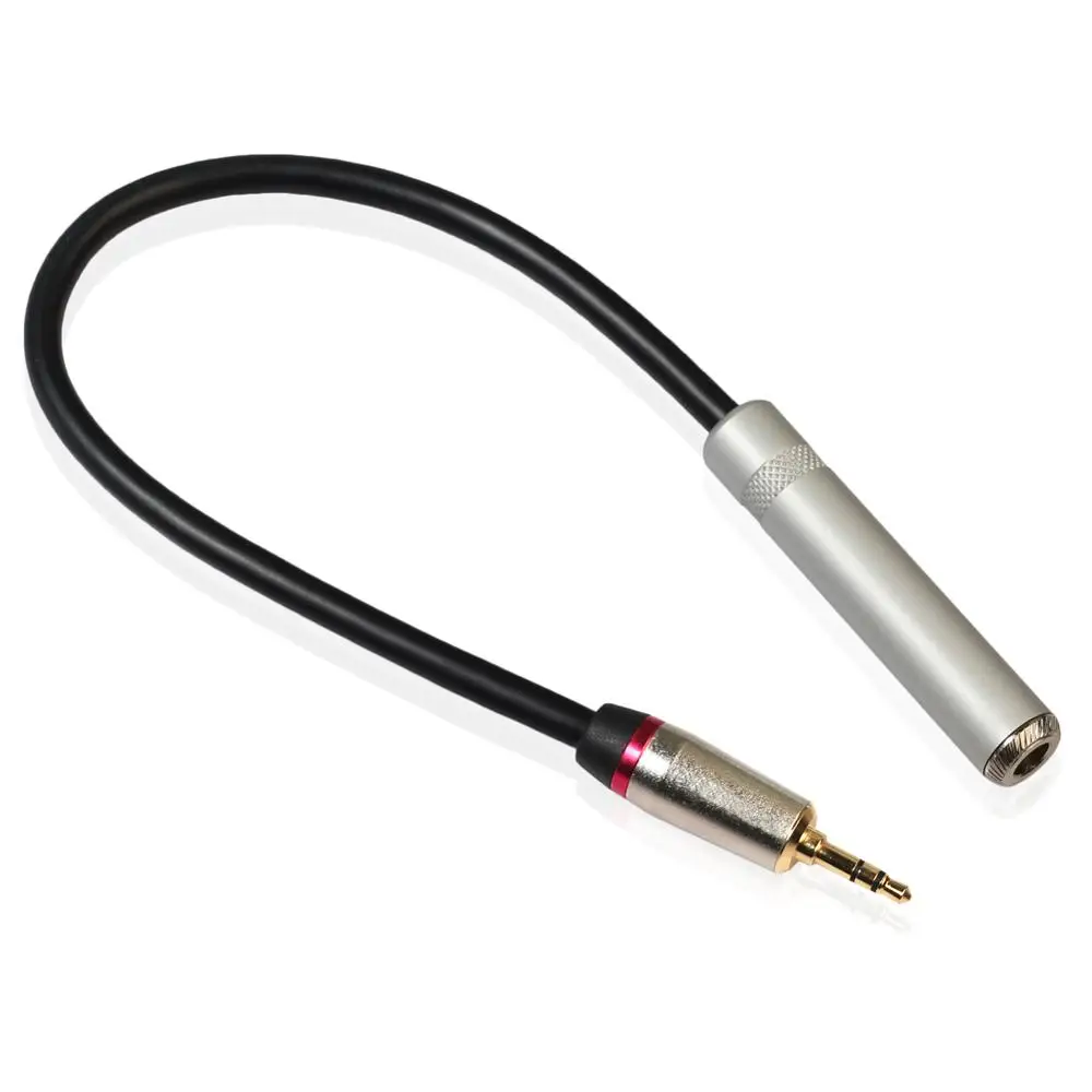 Bochara-cable convertidor macho a hembra de 3,5mm, 6,5mm, blindado, 30cm