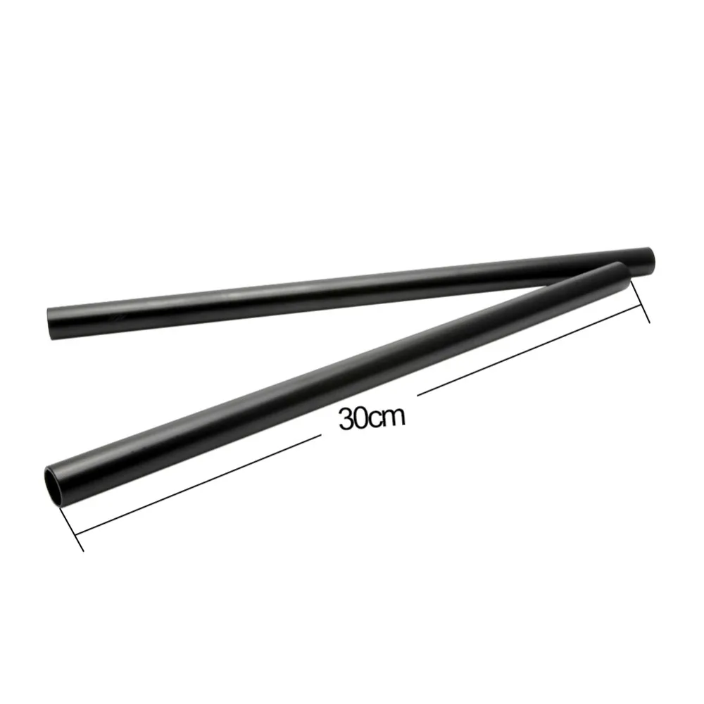 NICEYRIG 2pc 15mm Aluminum Alloy Rods 30cm 12inch for Dslr Camera 15mm Rods System Camera Rod