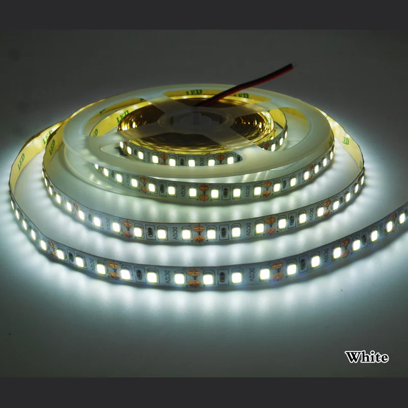 Não-Impermeável, Branco Quente, Azul Gelo, Amarelo Dourado, Rosa, Verde, Vermelho, Azul, SMD, DC 12V, 120 Leds por m, 5m, Flexible LED Strip Lights,