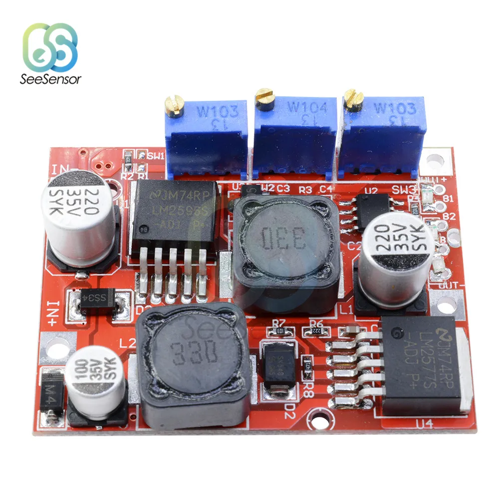 LM2596 LM2577 DC-DC Step up Down Module Automatic Solar Panels Boost Buck Voltage Converter Non-isolated Constant Current Board