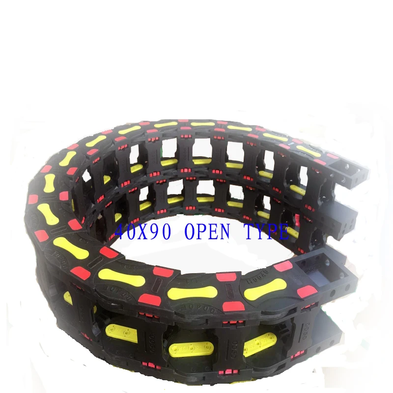 40x90 10Meters Bridge Type Plastic Cable Carrier With End Connectors