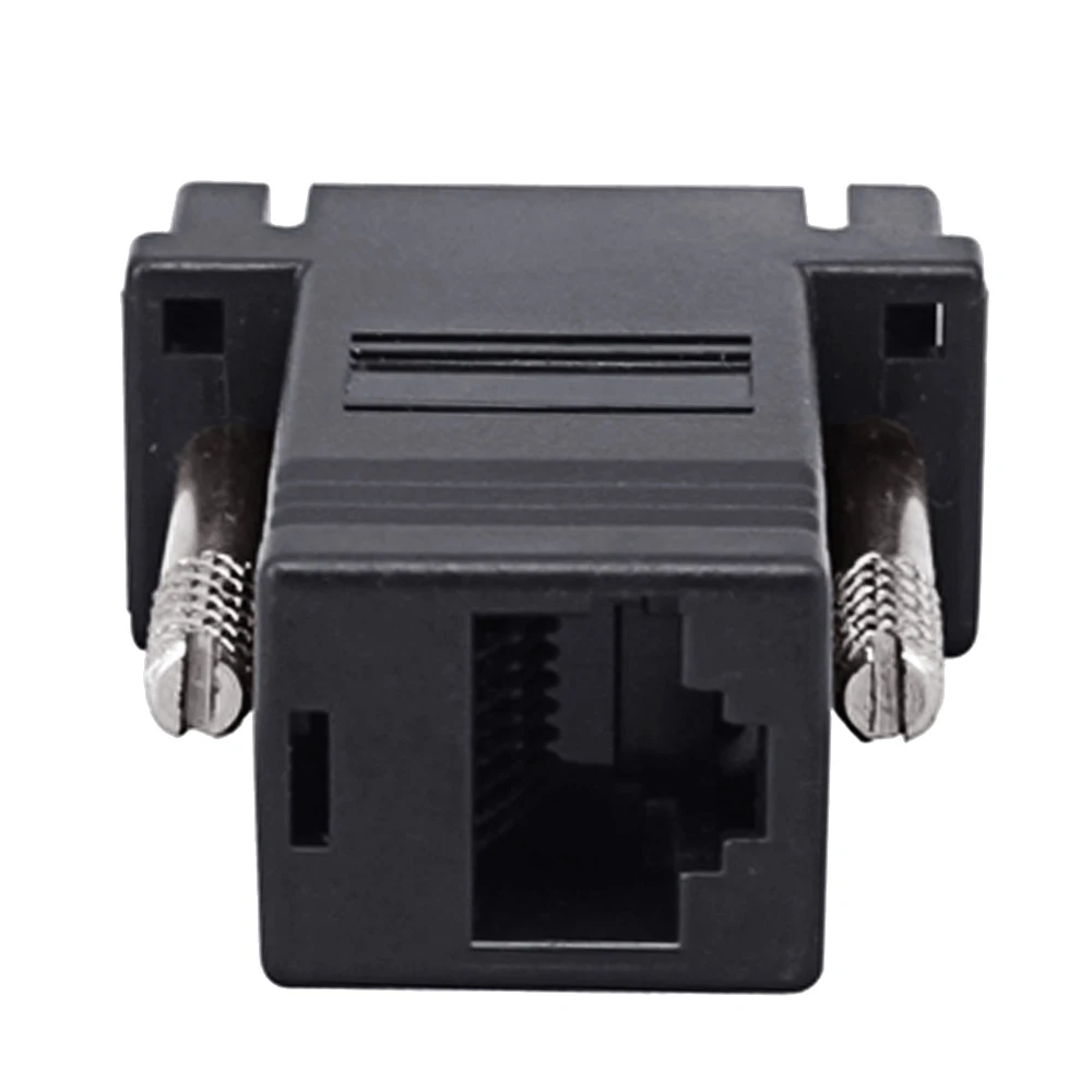 Cabo extensor vga fêmea para lan cat5, 2 unidades, adaptador de conector ethernet para pc desktop computador