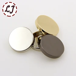 Hot sale 10pcs/lot new fashion decorative buttons high quality plane gold buttons for men shirt suit overcot sewing accessories
