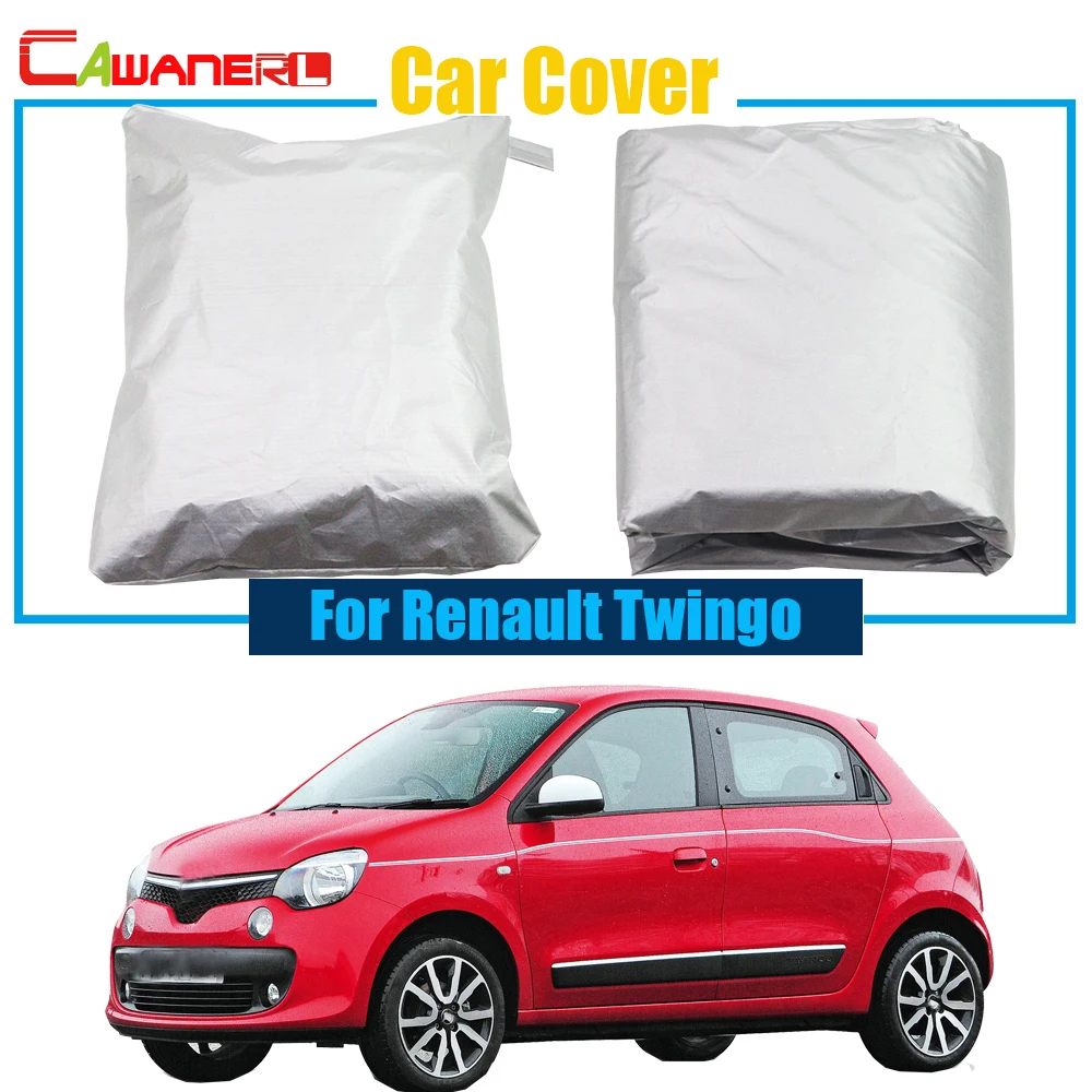 Cawanerl Full Car Outdoor Rain Sun Snow Frost Resistant Preventing UV Anti Cover For Renault Twingo