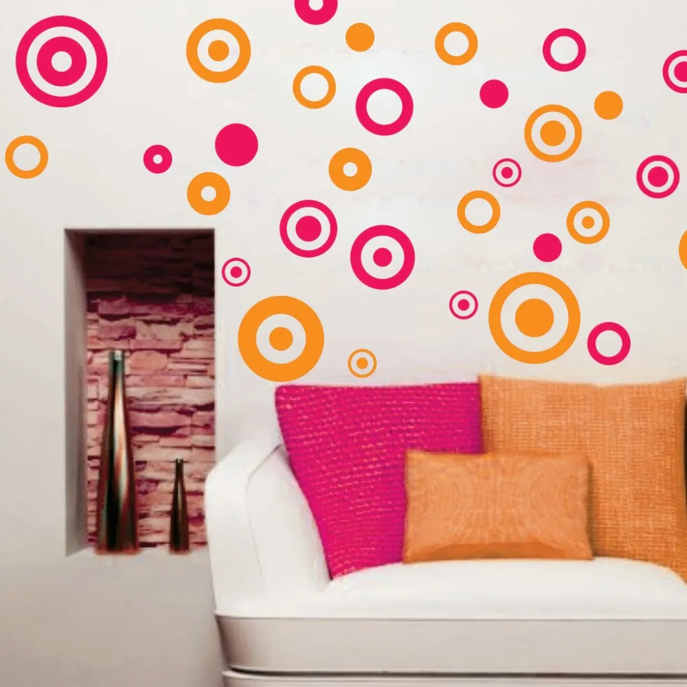 30pcs 3-15cm Colorful Polka Circle Dots Wall Sticker for Kids Baby Rooms Poster Home Decor Round Art Mural Vinyl DIY Wall Decals