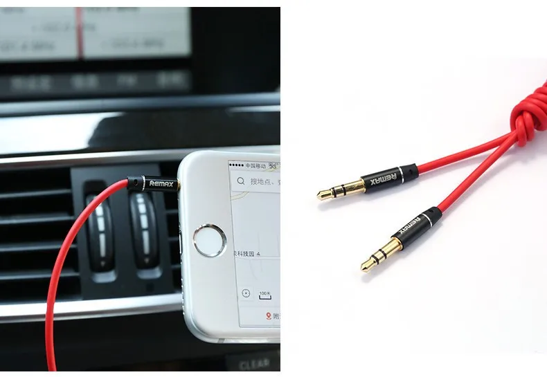 REMAX 3.5mm Universal AUX Audio Cable Male To Male Extension AUX Cable For Mobile phones Headphone MP3 MP4 Car Audio Speaker