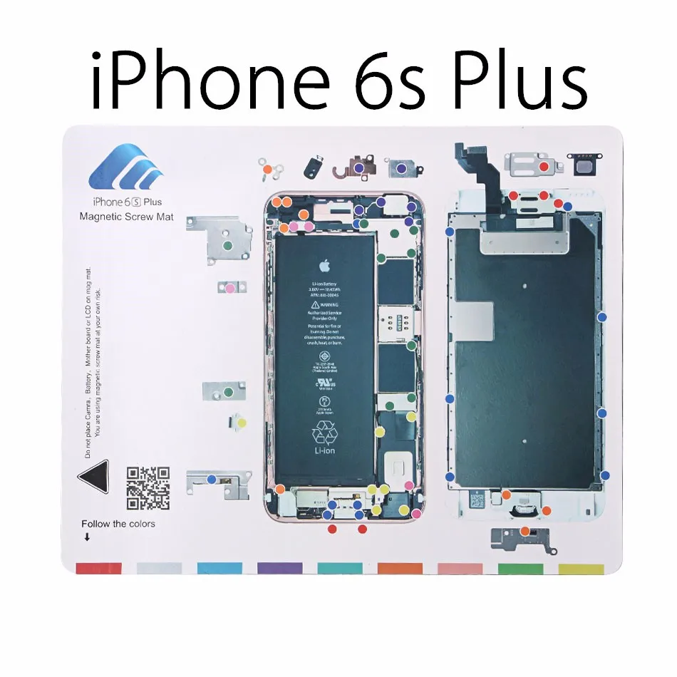 DIYFIX 1PC Professional Guide Pad for iPhone 7 Plus 6s 6 5s 5 Magnetic Screw Keeper Chart Mat Mobile Phone Repair Tools