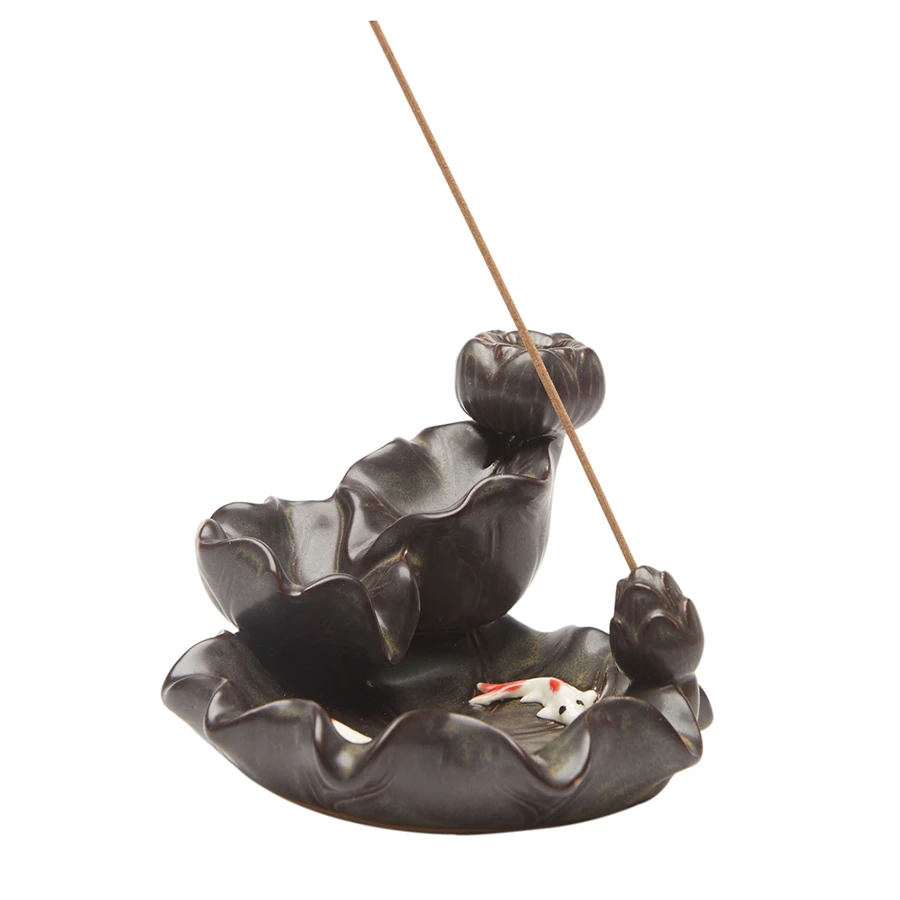 

Waterfall Backflow Incense Burner Ceramic Aromatherapy Buda Bruleur Bougie Encensoir Porte-Encens Porcelain Zen Decor 60KOB12