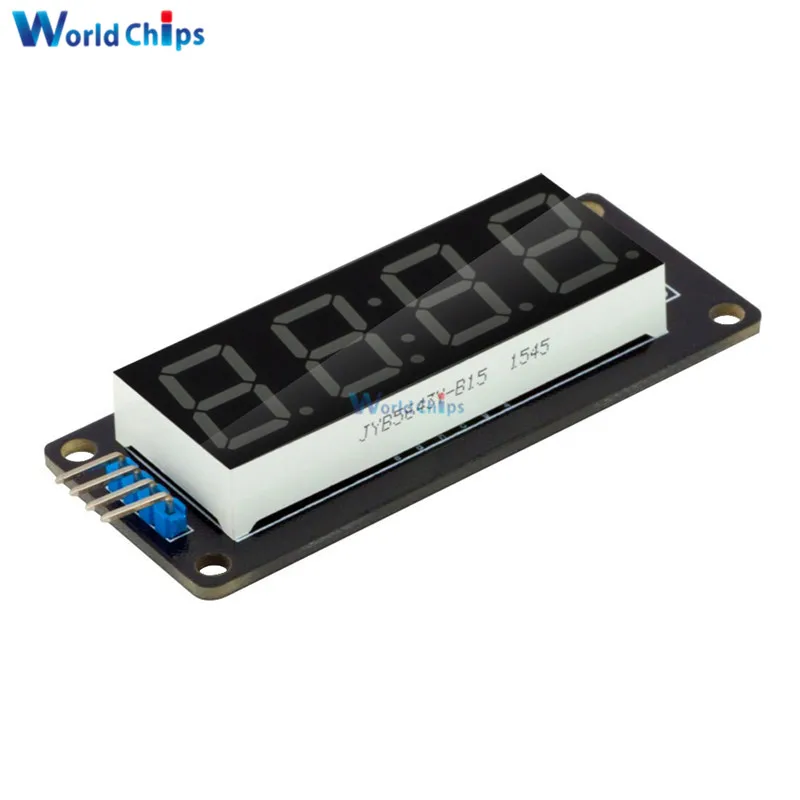 4-Digit LED 0.56" Display Tube Decimal 7 Segments TM1637 Clock Double Dots Module 0.56 inch White Display For Arduino