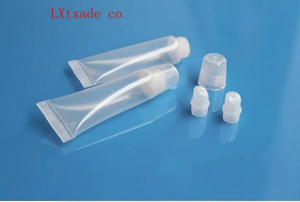 

15ml Lucency Clear Plastic Lip Gloss Tube Packaging Containers Wholesale Retail Originales Refillable Lip Balm Lipstick Bottle