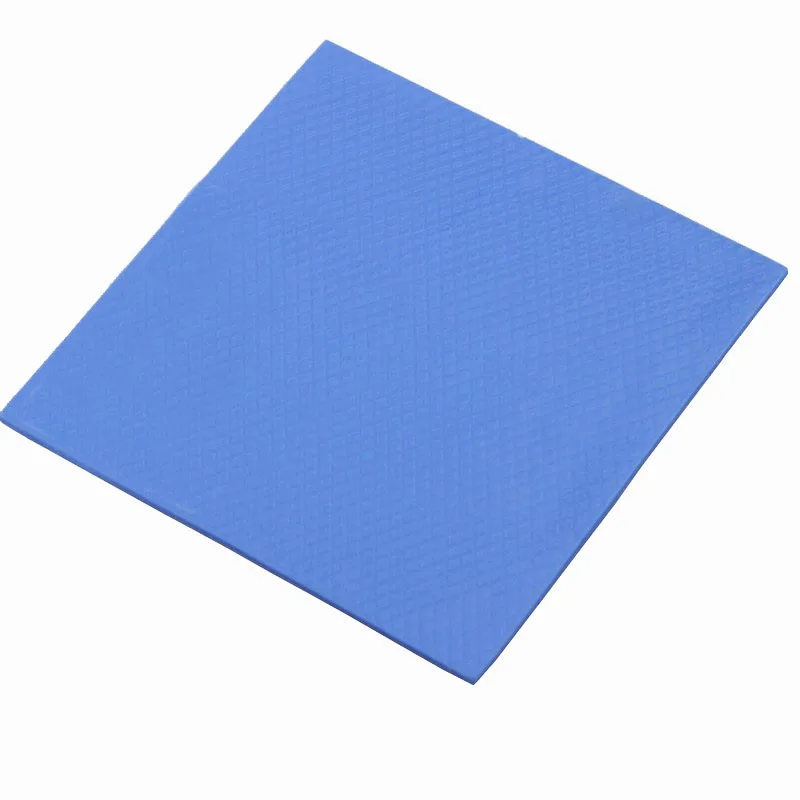 50PCS/lot Gdstime 100mm x 100mm x 2.5mm Conductive Silicone Blue Thermal Pad Pads