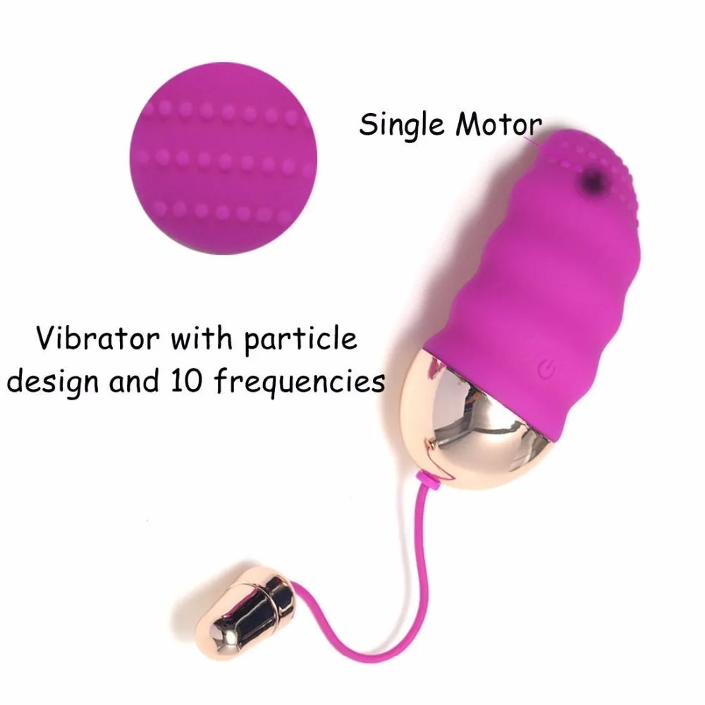 Black Purple USB Rechargeable 10 Speed Remote Control Wireless Vibrating Sex Love Eggs Vibrator Sex Toys For Women