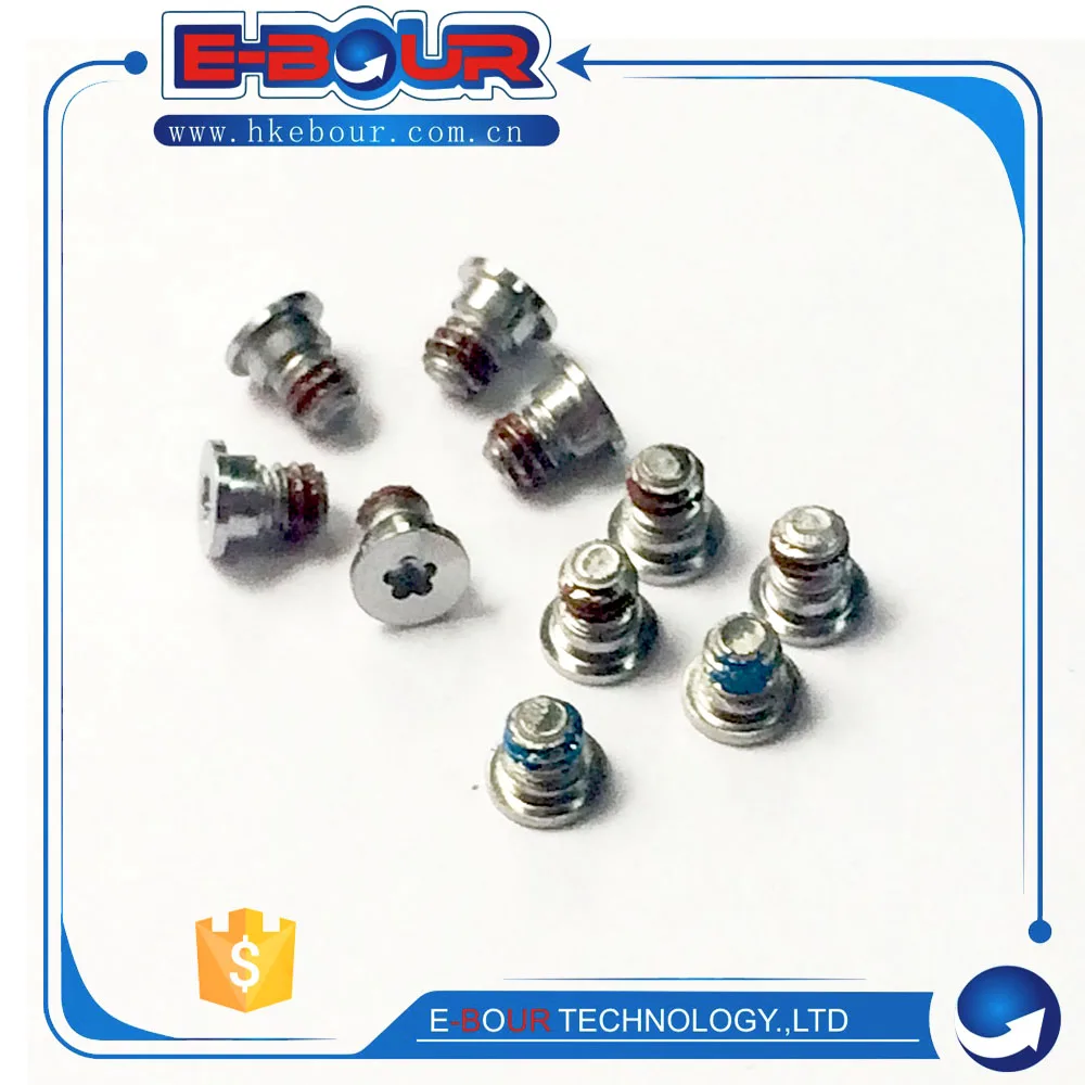 Caixa inferior D tampa parafusos conjunto, peças do caderno, AP A1398, A1425, A1502, 5 conjuntos por lote