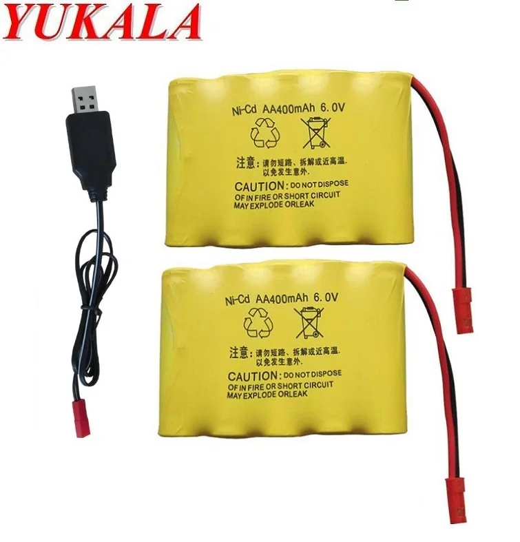 6V 400mAh Ni-CD AA Batterie jst für 543 663 636 535 RC Auto RC Boot RC Panzer