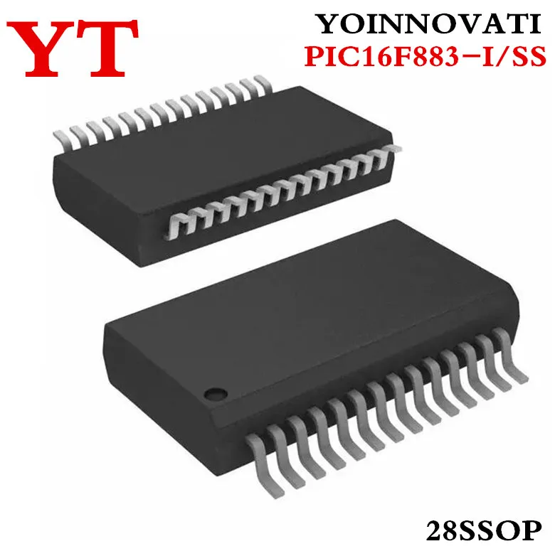  50pcs/lot PIC16F883-I/SS PIC16F883I/SS PIC16F883ISS PIC16F883 MCU 8BIT 7KB FLASH SSOP28