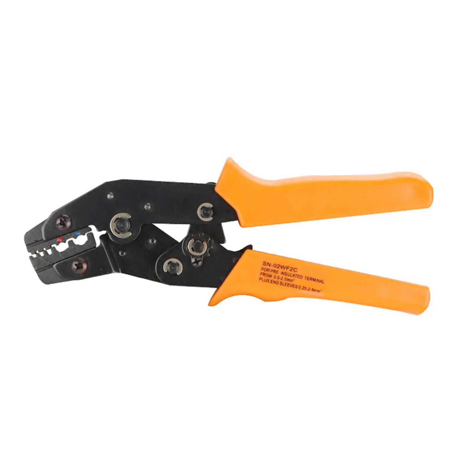 20-13AWG 0.5-2.5mm2 Insulated and Non-insulated Terminals Ratchet Crimping Plier