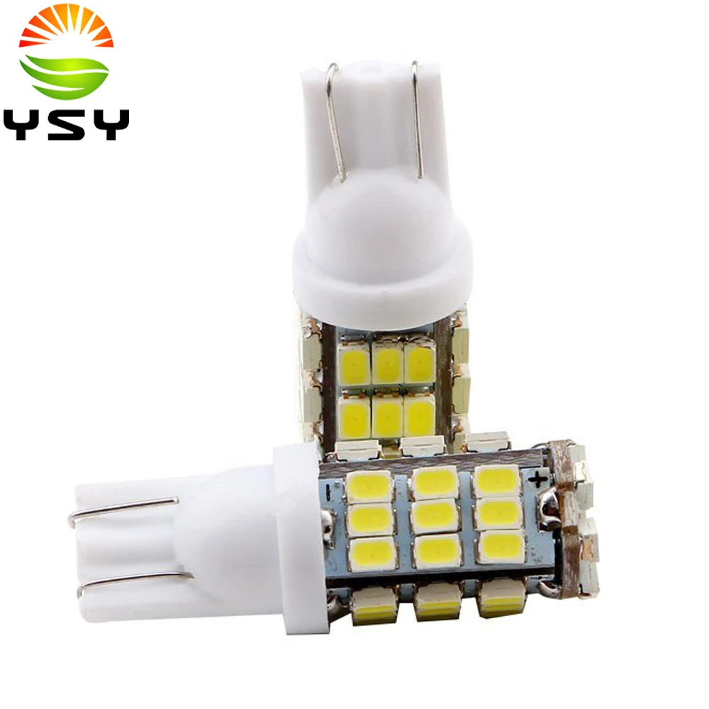 100x/Lot 12V White T10 1206 42 SMD LED Auto Led Light Bulbs W5W Car Led Side Wedge Light t10 led lamp car styling