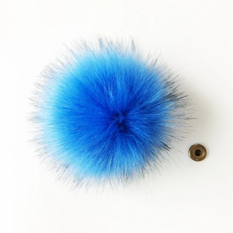 Pompom For Hat Pompom With Snap Button Faux Fur Pompom Hat Accessories