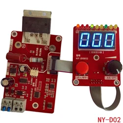 NY-D02 Doppio impulso macchina di saldatura a punti encoder Tempo Cifre Pannello di Controllo del Modulo Piastra regolabile Regolatore di corrente