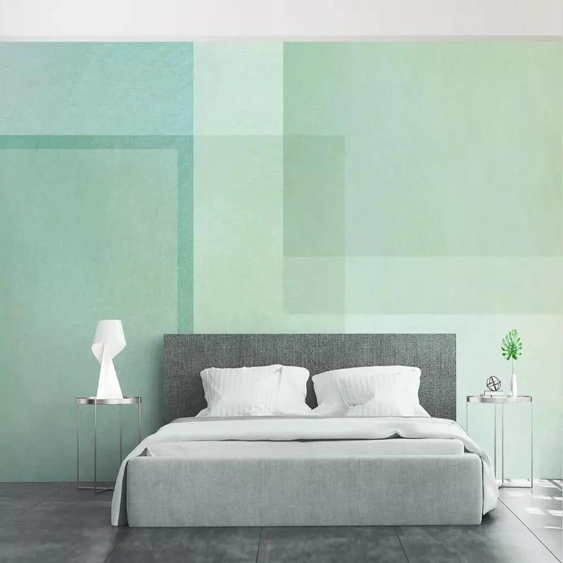 Decorative wallpaper Modern geometric graphics, elegant, hand painted wallpaper background wall