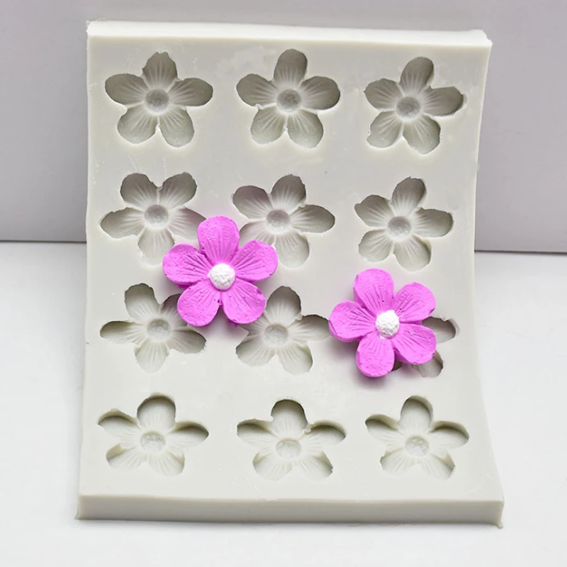 

Cherry Blossoms Flower Silicone Mold Fondant Mould Cake Decorating Tools Chocolate, Gumpaste, Sugarcraft, Kitchen Accessories