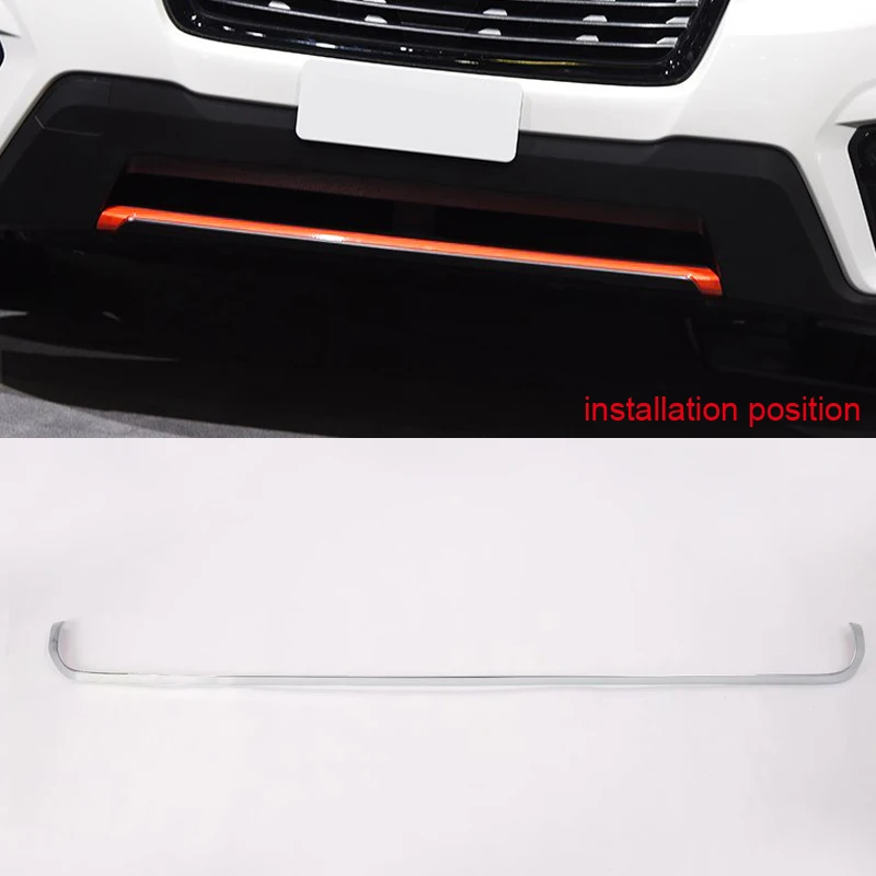 For Subaru Forester SK 2019 2020 ABS Chrome Front / Rear Bumper Protactor Cover Trim Car Styling Accessories Auto Parts 3Pcs