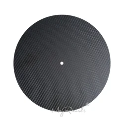 Hot High Quality 12 inch Carbon Fiber LP Mat Anti-slip Felt Turntable Platter Mat For Turntables Record LP Player Accessorie