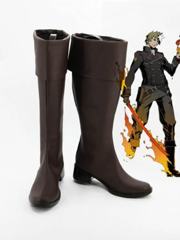 

Unlight Firestarter Riesz Brown Halloween Cosplay Boots Shoes Game Party Cosplay Boots Custom Made for Adult Men Shoes