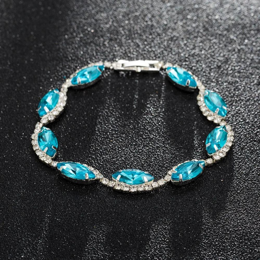 YFJEWE Top Quality Women Round Multicolor Crystal Bracelet Jewelry Vintage Austrian Crystal Bracelet Wedding Gift Wholesale B217