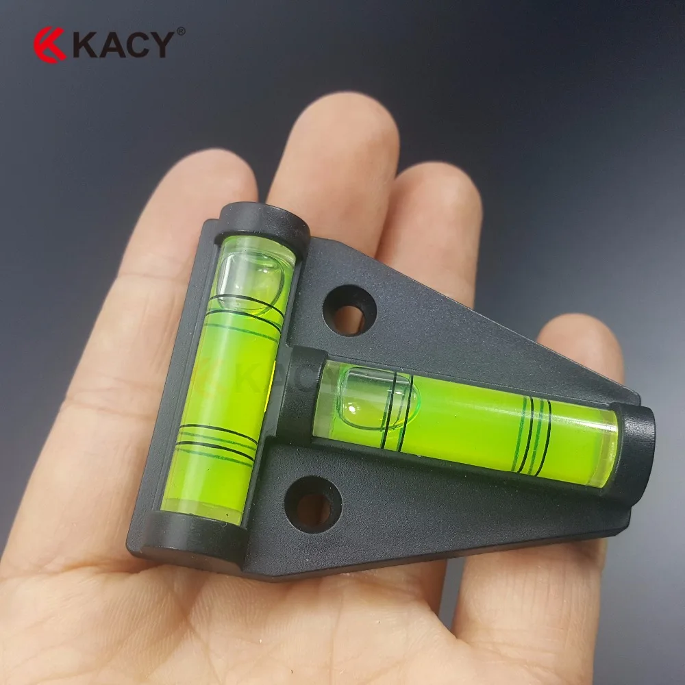 KACY  10pcs/lot Triangle 2 ways Multi-bubble level Mini Level Spirit Level Tool